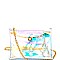 Hologram Transparent Clear Flap Cross Body  HL004-LP