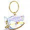 Hologram Transparent Clear Half-Moon Ring-Handle Shoulder Bag HL008-LP