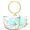 Hologram Transparent Clear Half-Moon Ring-Handle Shoulder Bag HL008-LP