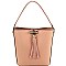 Fashionable Tassel Accent 3-Compartment Single Strap Hobo MH-HM0001