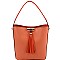 Fashionable Tassel Accent 3-Compartment Single Strap Hobo MH-HM0001