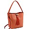 Fashionable Tassel Accent 3-Compartment Single Strap Hobo MH-HM0001