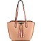 Stylish Tassel Accent 3-Compartment Tote MH-HM0002
