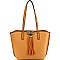 Stylish Tassel Accent 3-Compartment Tote MH-HM0002