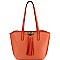 Stylish Tassel Accent 3-Compartment Tote MH-HM0002