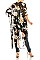 Pack of 12 Pieces Stylish Floral Print Long Kimono LAHN003