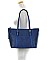 Hue & Ash Shopper Alligator Print Tote