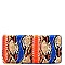 Snake Print Multi-Color Flap Clutch Shoulder Bag