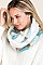 Pack of 12 Assorted Color Plaid Print Faux Fur Infinity Scarves