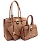 Padlock Accent 3 in 1 Twin Tote Value Set