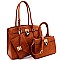 Padlock Accent 3 in 1 Twin Tote Value Set