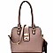 Turn-Lock Accent 2 in 1 Satchel Wristlet SET MH-HY4003S