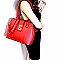 Turn-Lock Accent 2 in 1 Satchel Wristlet SET MH-HY4003S