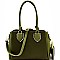 Multi-Compartment 2 in 1 Satchel Wristlet SET