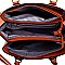 Multi-Compartment 2 in 1 Satchel Wristlet SET