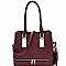 Zipper Accent 2 in 1 Classy Tote Value SET MH-HY4082S