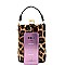 JEWEL TOP LEOPARD PRINT SATCHEL