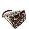 JEWEL TOP LEOPARD PRINT SATCHEL