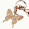Rhinestone Butterfly Keychain Metal Bag Pendant