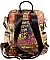 BEE STRIP ACCENT GRAFFITI  Fashion Backpack