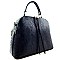 2 COMPARTMENT ROUND SHAPE SNAKE PRINT SATCHEL