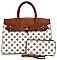 CM PADLOCK ACCENT MONOGRAM 2 IN 1 SATCHEL SET