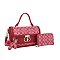 2- in-1 Oval Twist Lock Monogram Satchel Set + KeyChain Charming & Wallet