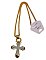 Bold Cross necklace with Long chain