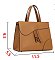 2-in-1 Satchel Wallet Set with Removable Key Chain