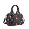 Oval Cherry Print Satchel