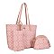 3-in-1 Oval Monogram Handbag / Crossbody Wallet Set