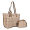 3-in-1 Oval Monogram Handbag / Crossbody Wallet Set
