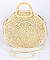 Wooden Handle Round Straw Bag