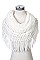 Pack of 12 Fashion Loose Knit Fringe Infinity Scarf