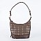 David Jones Paris Quilted Hobo Shoulder Bag