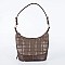 David Jones Paris Quilted Hobo Shoulder Bag