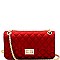 Quilted Matte Jelly Medium 2-Way Shoulder Bag JP068-MH