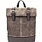 Perforated Buckle Accent Roll-Up Flap Backpack MH-JN0002