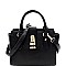 Medium Wing Padlock Accent 2-Way Satchel