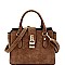 Medium Wing Padlock Accent 2-Way Satchel