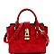 Medium Wing Padlock Accent 2-Way Satchel