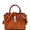 Medium Wing Padlock Accent 2-Way Satchel