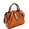 Medium Wing Padlock Accent 2-Way Satchel