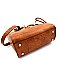 Medium Wing Padlock Accent 2-Way Satchel