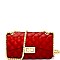 JP067-LP Quilted Matte Jelly Small 2 Way Shoulder Bag