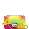 Small 2 Way Quilted Matte Jelly Shoulder Bag