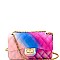 Small 2 Way Quilted Matte Jelly Shoulder Bag