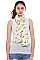 Pineapple Print Long Scarf