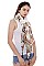 Elephant Print Long Scarf