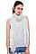 Metallic Pineapple Print Long Scarf